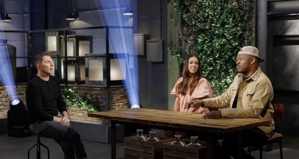 Rashad Jones right makes an appearance as a guest judge on Beat Bobby Flay on the Food Network