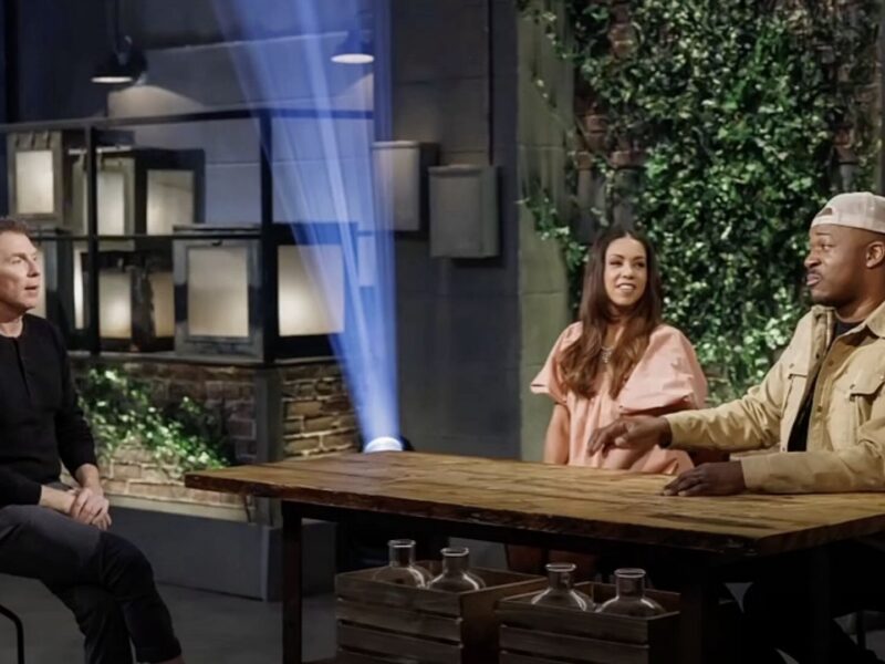 Rashad Jones right makes an appearance as a guest judge on Beat Bobby Flay on the Food Network