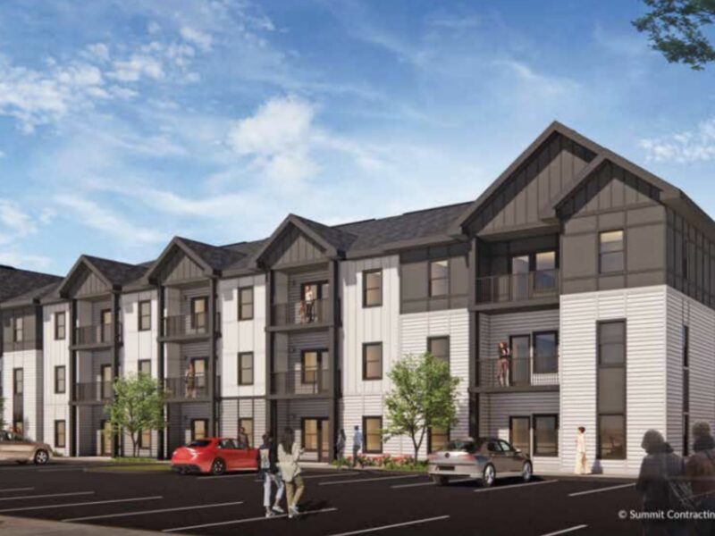 Rendering of one of the proposed buildings at Leena Ocala 2