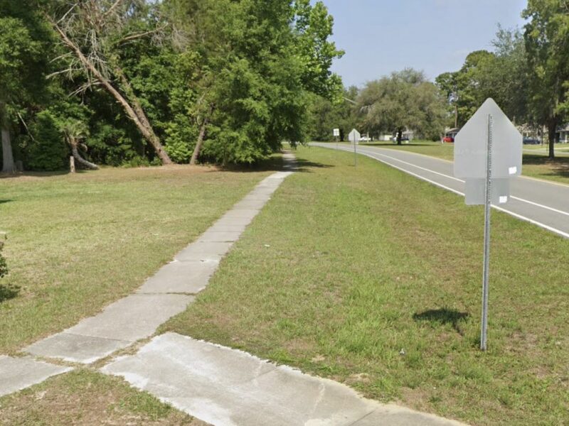 Sidewalk located at 14730 SW 43rd Court Road in Ocala