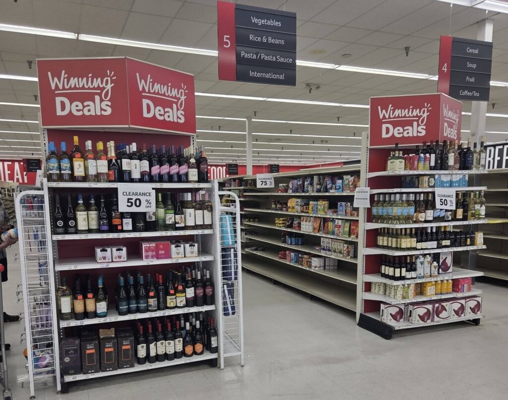 Some of the merchandise at the Winn Dixie in Belleview is heavily discounted