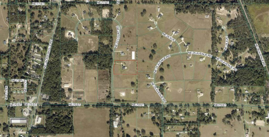 The property is situated in northeast Ocala