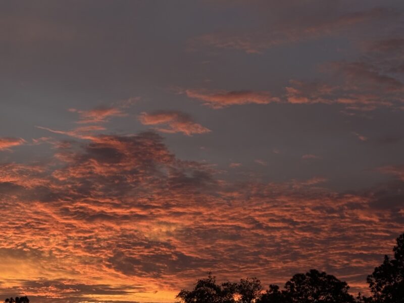 Beautiful sunset captured over Lake Tropicana in Dunnellon