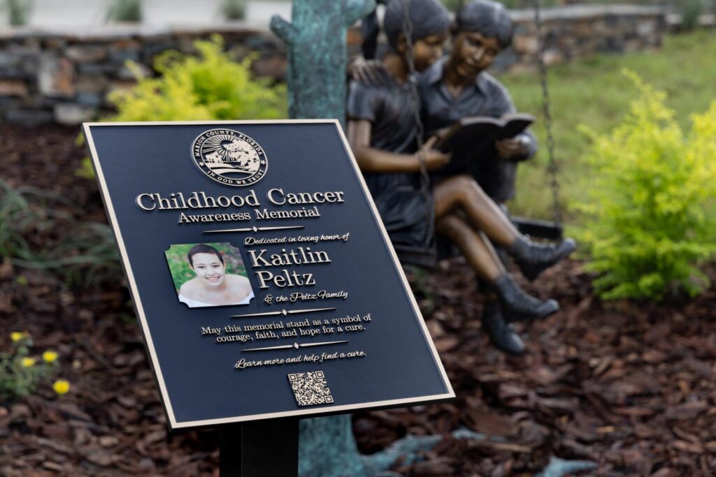 CHILDHOOD CANCER AWARENESS MEMORIAL IN MARION COUNTY