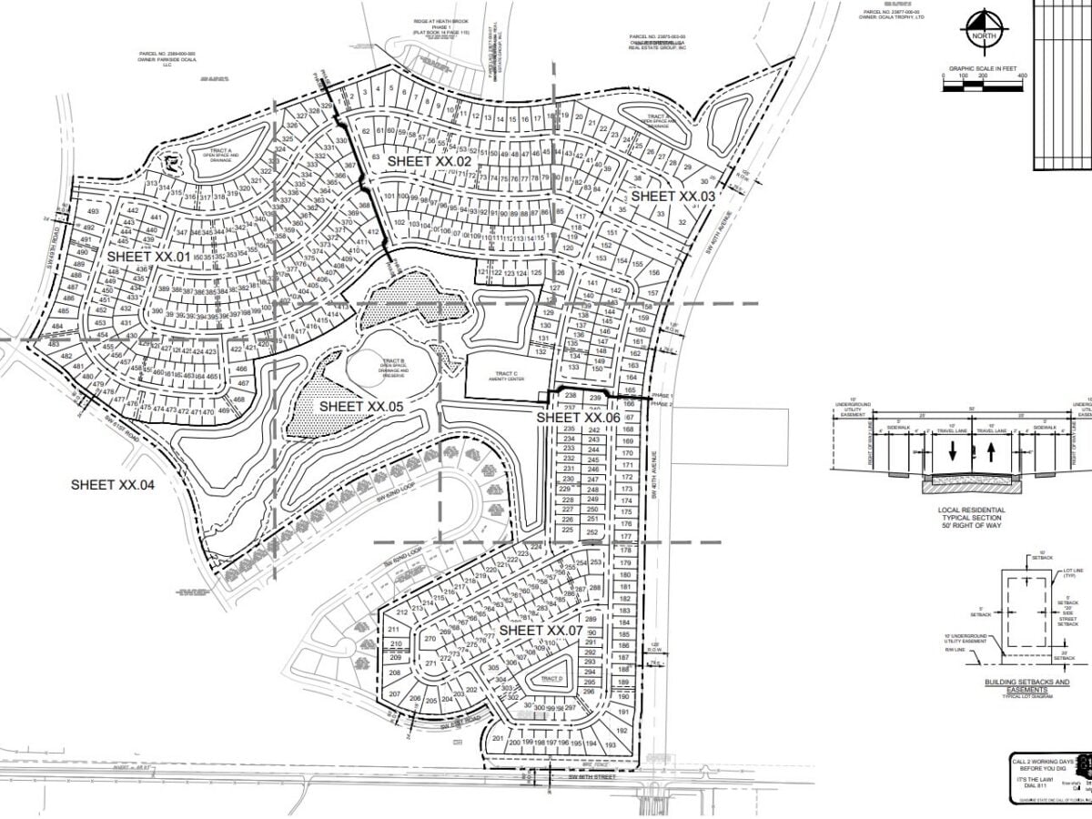Detailed plans unveiled for new 493-home Mockingbird Ridge subdivision in Ocala