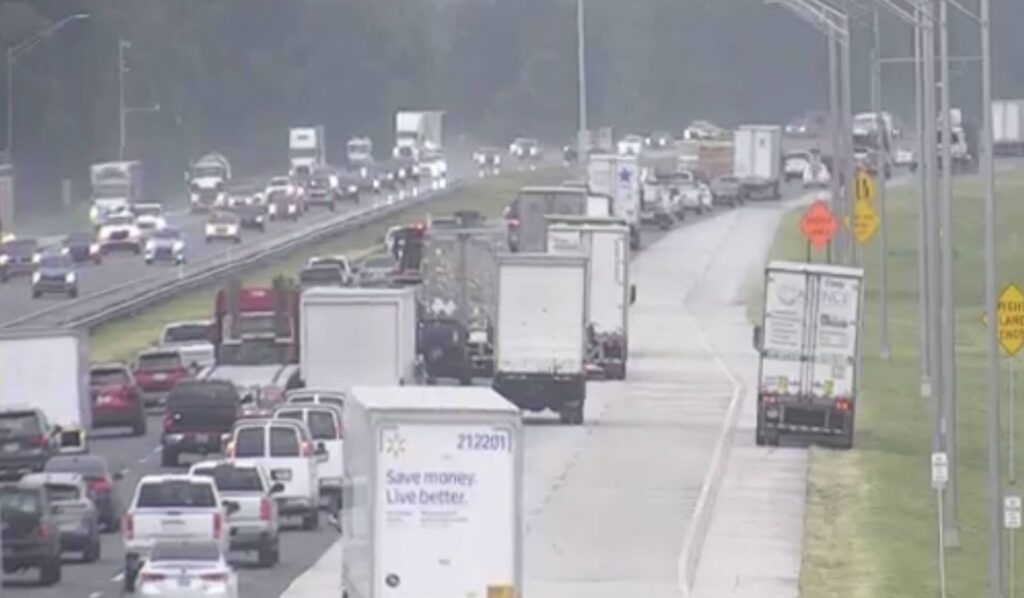 Congestion along Interstate 75 in Marion County