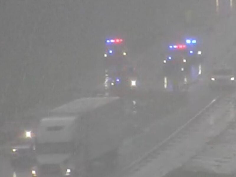 Wildfire impacting visibility on I-75 north of Marion County