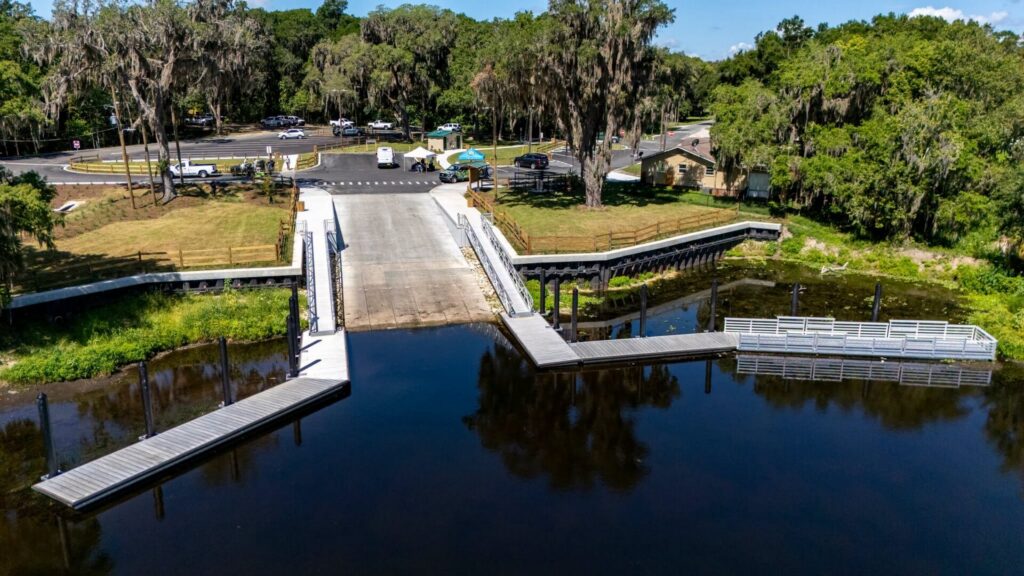 Heagy Burry Park boat ramp after renovations