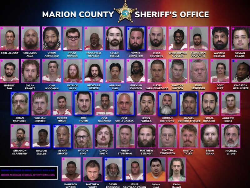 Marion County child sex sting operation leads to arrest of more than 50 men
