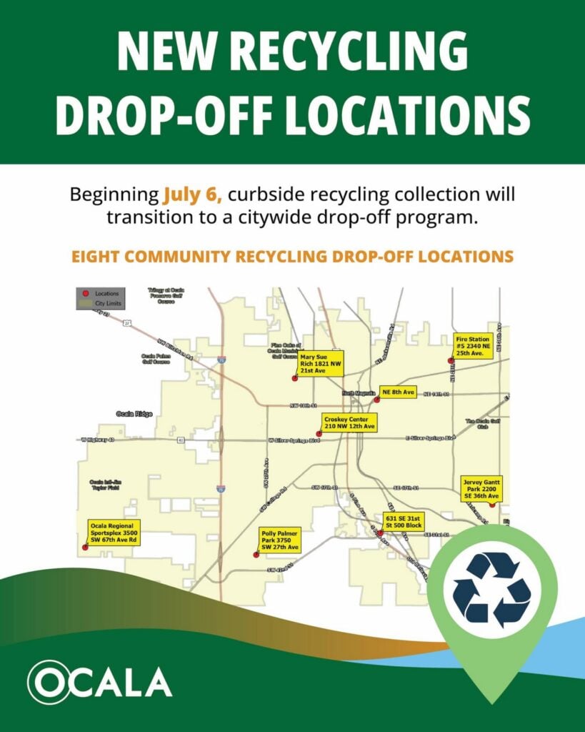 New Recycling Drop Off Locations in Ocala