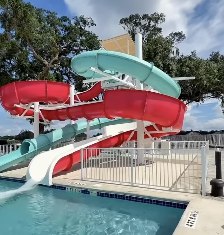 One of the slides at the new Camp Margaritaville Orange Lake RV Resort