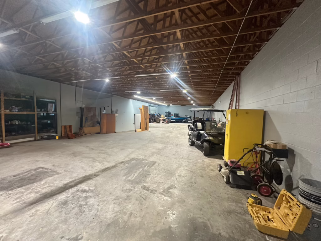 Part of the interior of the building