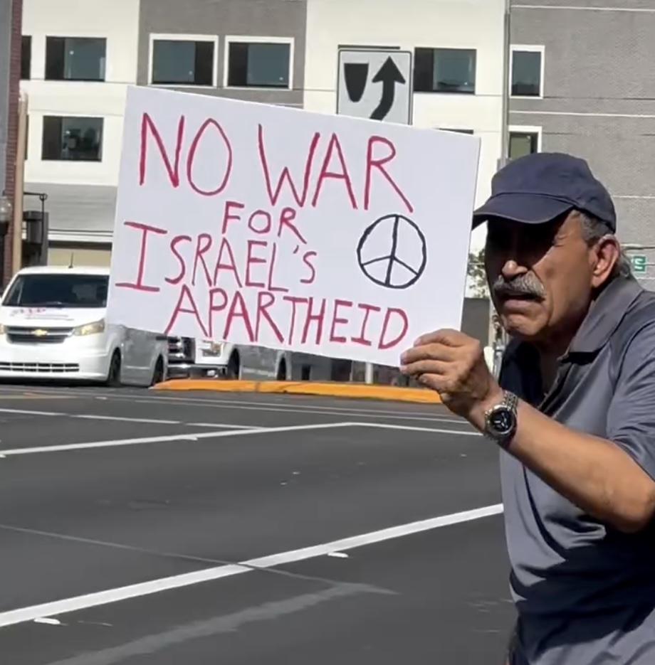 Protestors in downtown Ocala on Saturday, June 27 2