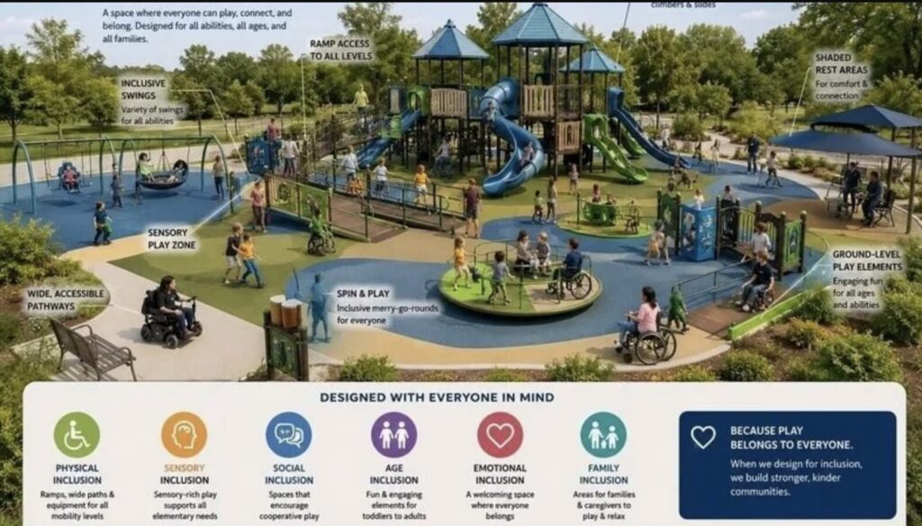 This image was shared on the Change.org petition seeking a new park for children with special needs.