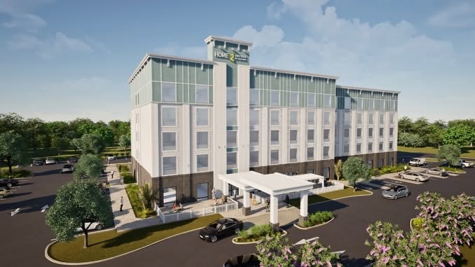 A rendering of the Home2Suites by Hilton hotel coming to Silver Springs