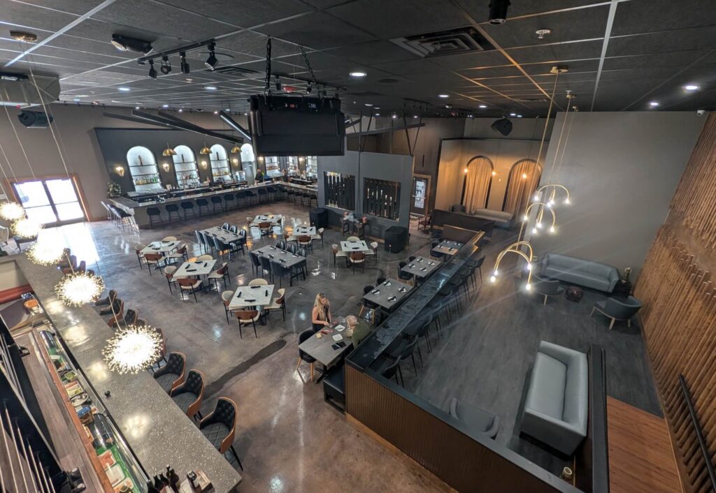 An aerial view of Ignite from the DJ s Booth