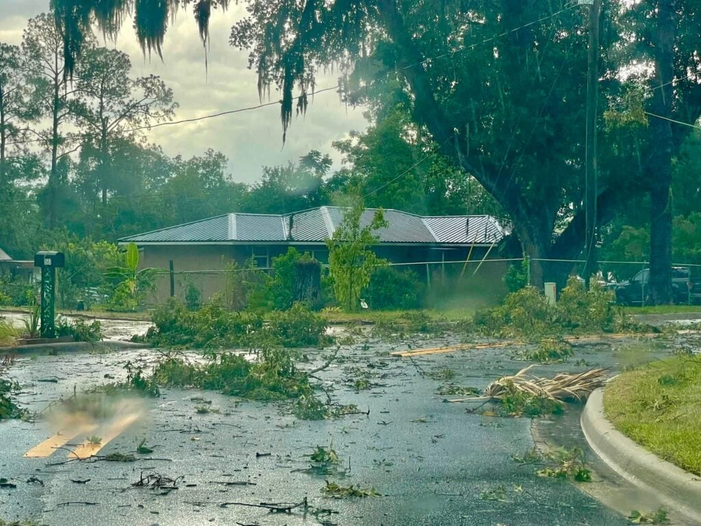 Damage recorded by Ocala Fire Rescue as a result of the storm