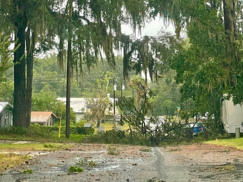 Damage recorded by Ocala Fire Rescue as a result of the storm 2