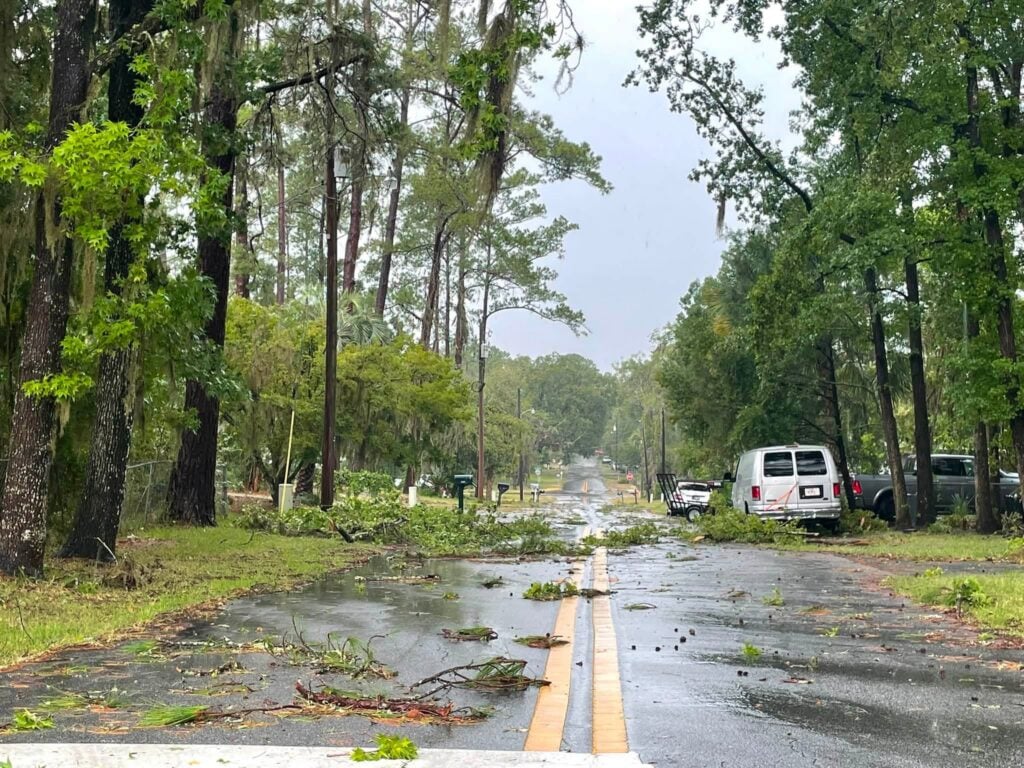 Damage recorded by Ocala Fire Rescue as a result of the storm 3