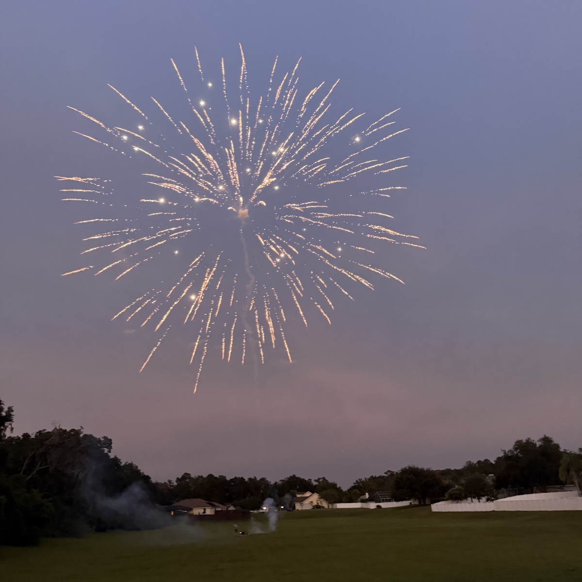 Fourth of July fireworks light up a Belleview neighborhood sky Fourth of July fireworks light up a Belleview neighborhood sky