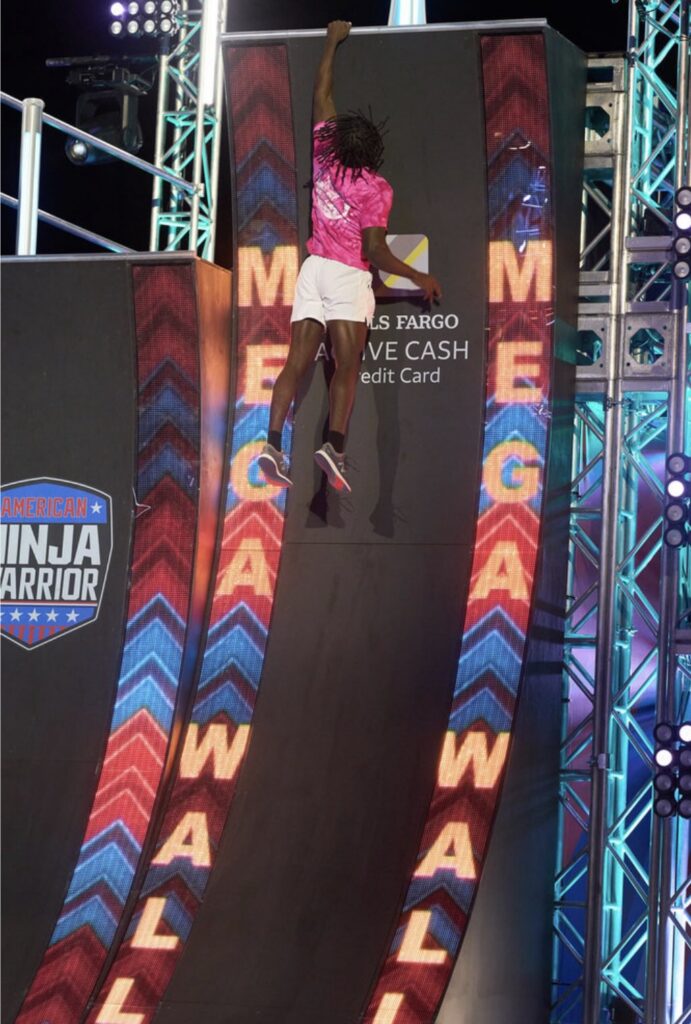 Nacssa Garemore on Episode 4 of Season 18 of American Ninja Warrior 4