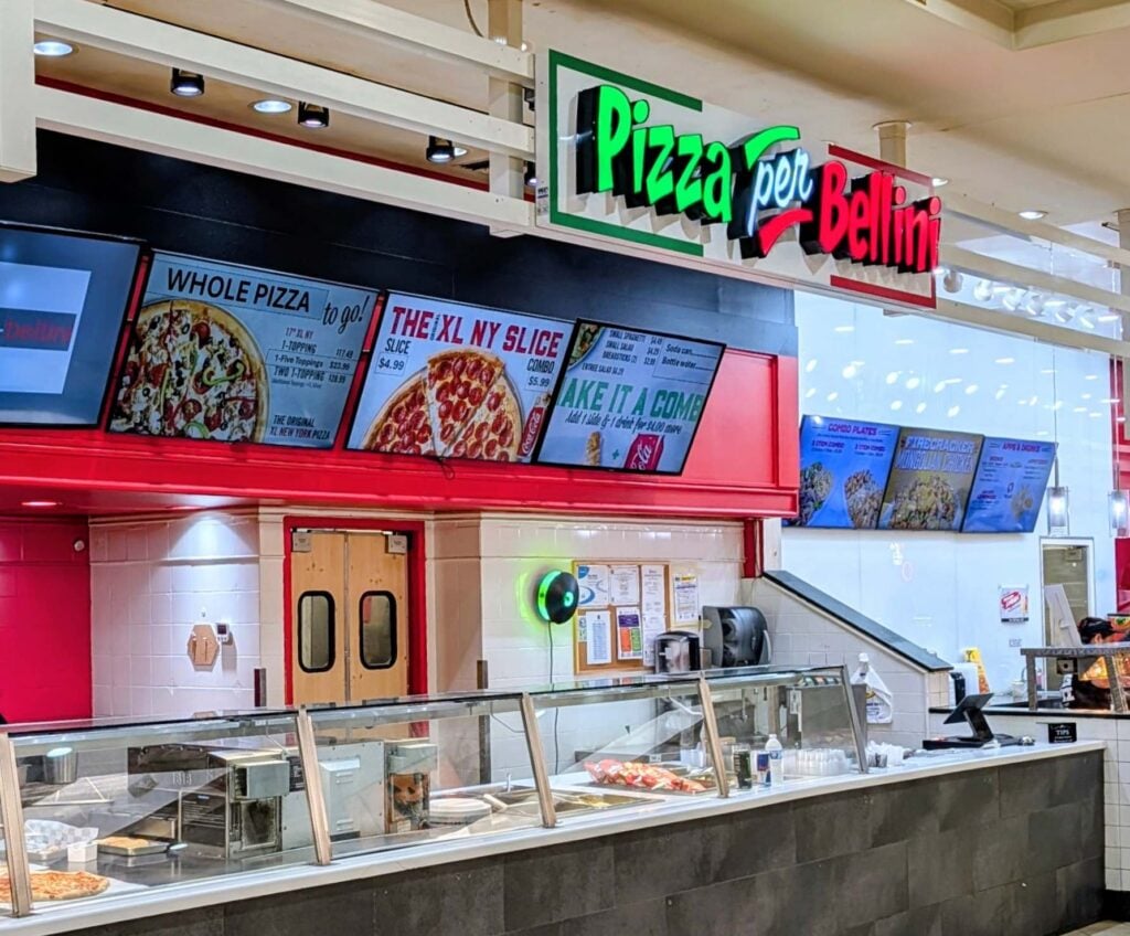 Pizza Per-Bellini was forced to temporarily close its location at the Paddock Mall.