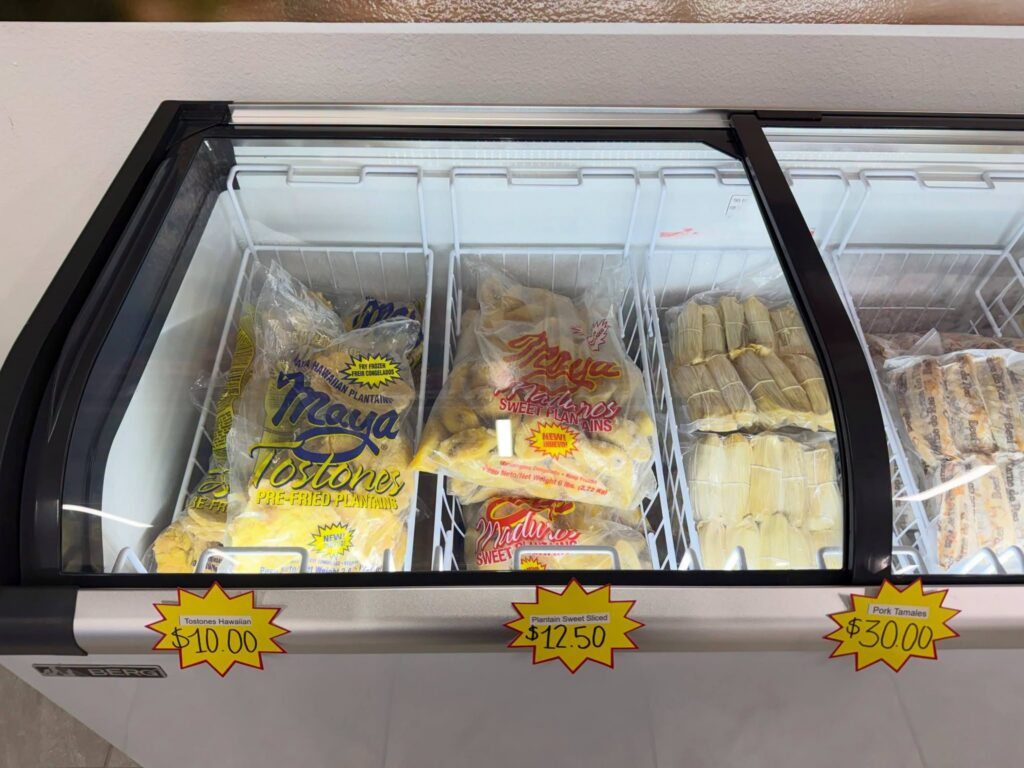Plantains and tamales at La Familia Meat - Seafood in Ocala