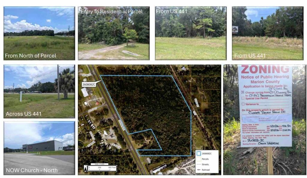 Several photos taken around the property in Ocala