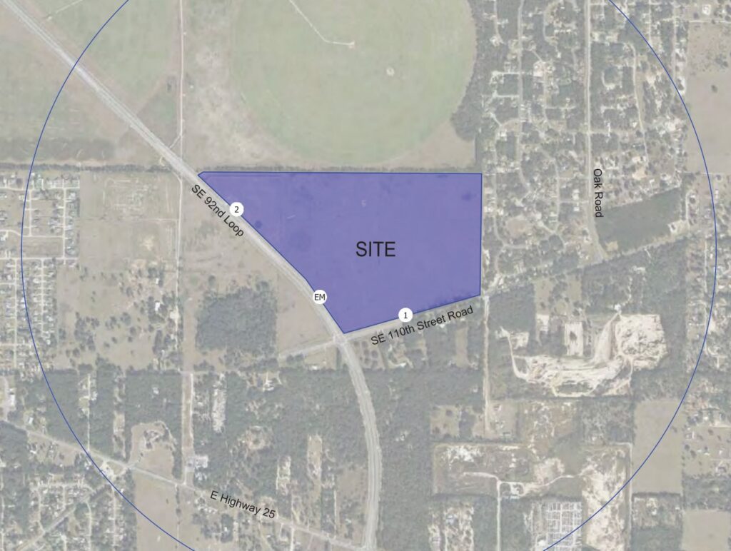 The 119.75 acre property in Marion County