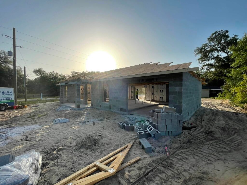The new home being built for the Haynes family