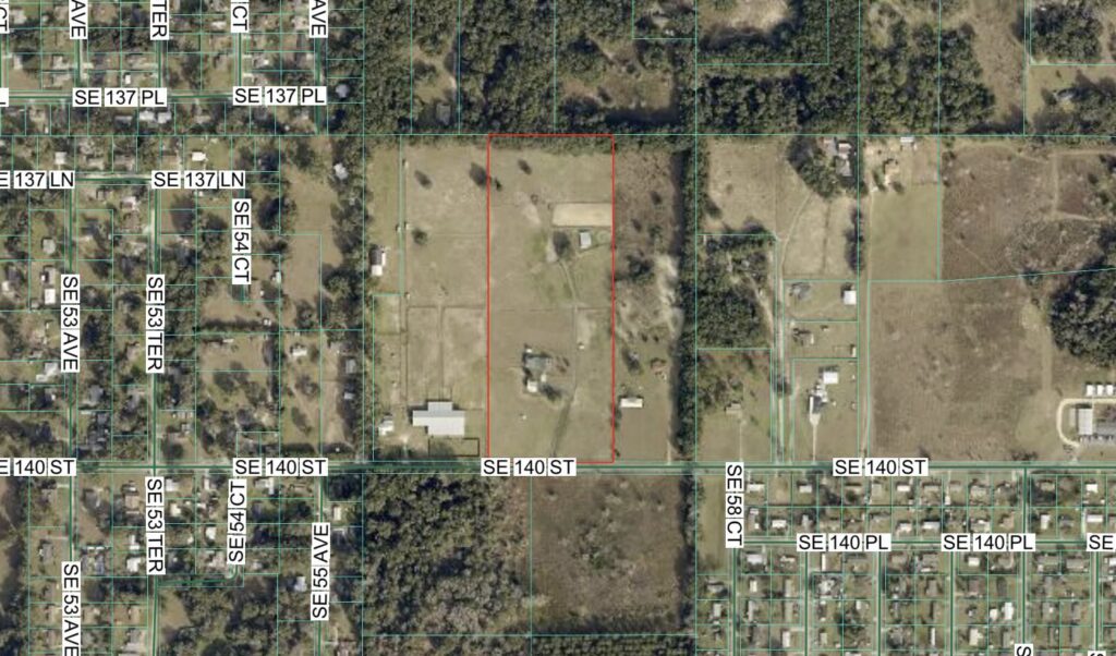 This 14.72 acre property in Summerfield was sold for over $1 million