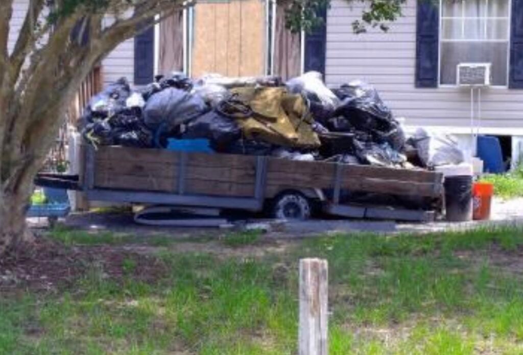 Trash piled up at 14273 SE 62nd Court in Summerfield 2
