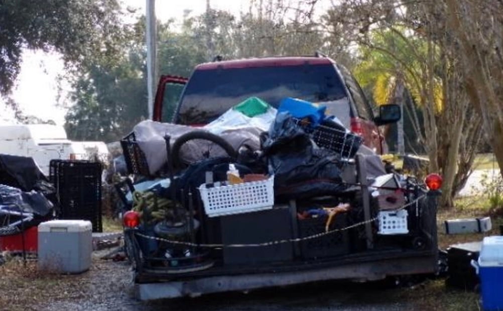 Trash piled up at 14273 SE 62nd Court in Summerfield 3